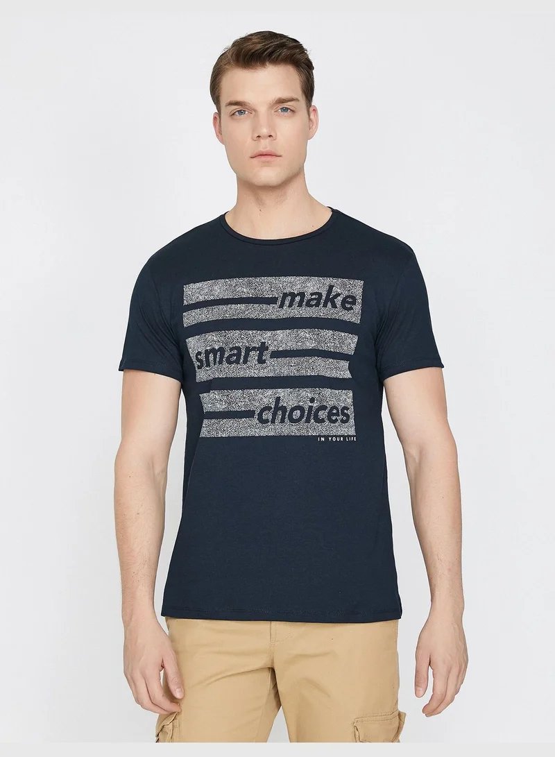 KOTON Letter Printed T-Shirt