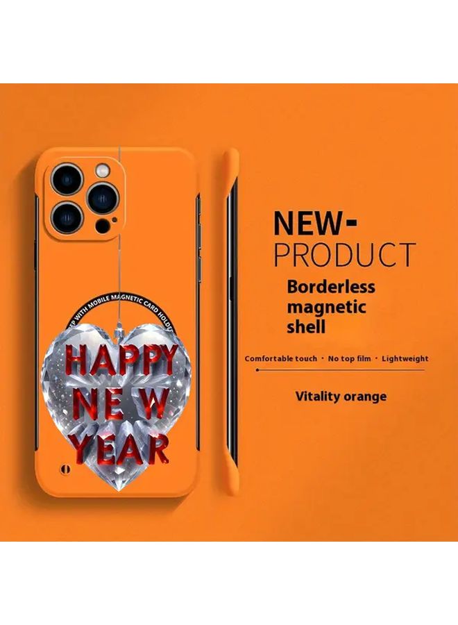 Apple iPhone 16 Pro Max Orange Magnetic Hard Shell Case Ultimate Drop Protection - Image 2