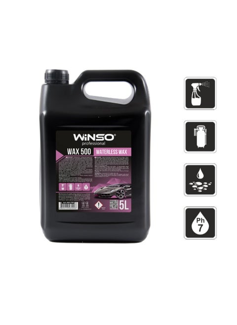 Wax 500 Waterless Car Wax Liquid 5L