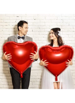 4 Pieces 32 Inches Large Heart Shaped Balloons Huge Red Foil Balloons Valentine'S Day Love Balloons For Wedding Engagement Anniversary Party Favor Decorations - pzsku/Z93B5C0D9E140E993D6A8Z/45/_/1721981544/c7025a70-b4ff-47e8-932d-2eb536ba69cf