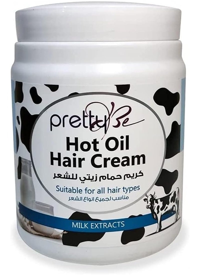 Pretty Be Hot Oil Hair Cream With Milk Extracts 1000 ML  - Image 4