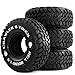 Chanjorlin 19 RC Tires 110 Soft Rubber All TerrainCrawler Tyres OD 465 for 110 Rock Mud Crawler Car Traxxas TRX4 Axial SCX10 II RC4WD D90 TF2 Tamiya CC01 Gen8 19 inch Beadlock Wheels Rims - Image 2