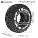 Chanjorlin 19 RC Tires 110 Soft Rubber All TerrainCrawler Tyres OD 465 for 110 Rock Mud Crawler Car Traxxas TRX4 Axial SCX10 II RC4WD D90 TF2 Tamiya CC01 Gen8 19 inch Beadlock Wheels Rims - Image 4