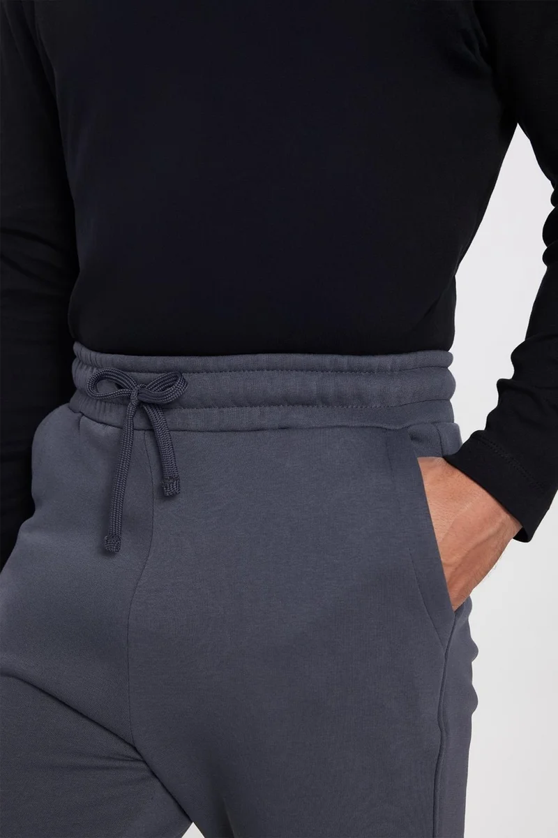 تودورس Unisex Relax Fit Comfortable Cut Raised 3 Pocket Elastic Jogger Leg Gray Sweatpants