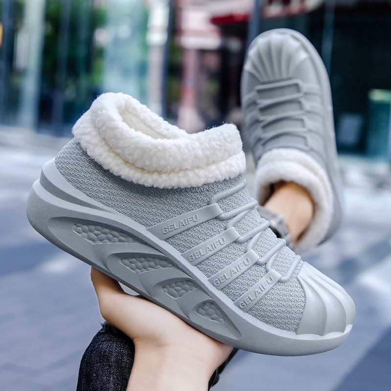 Non-Slip Fishing Thick-Sole Warm Gray [Cotton added]] 