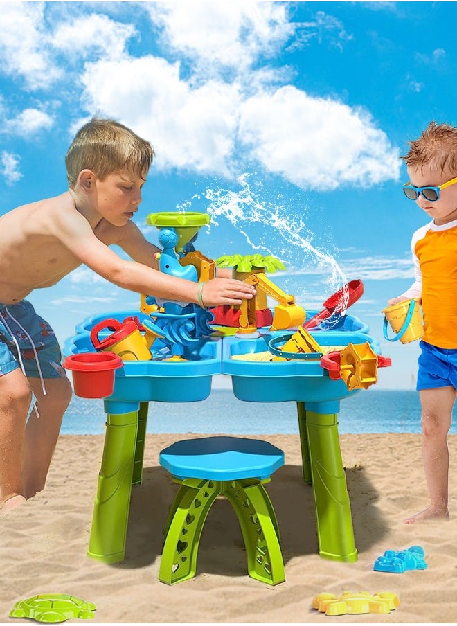 ERTYU Kids Water Table 4 IN 1 Sand Water Table Sport Outdoor Toys for Toddlers Kids Water Game Tables Summer Beach Toys Birthday Gifts Toys for Boys Girls 3-9 years old (4 in 1 Water Table) - pzsku/Z93B6158514AD9DDA7027Z/45/_/1710841180/16527137-1285-40c9-8115-f0f3c6afe877