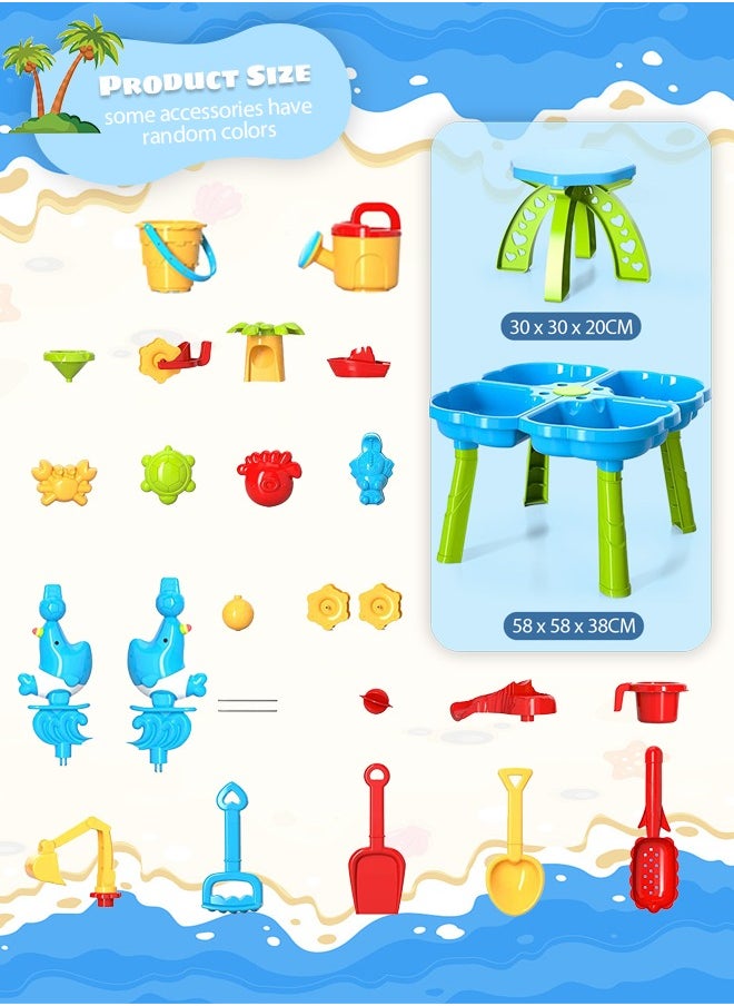 ERTYU Kids Water Table 4 IN 1 Sand Water Table Sport Outdoor Toys for Toddlers Kids Water Game Tables Summer Beach Toys Birthday Gifts Toys for Boys Girls 3-9 years old (4 in 1 Water Table) - pzsku/Z93B6158514AD9DDA7027Z/45/_/1710841181/020edd08-73e7-420e-a238-d33f921ea776