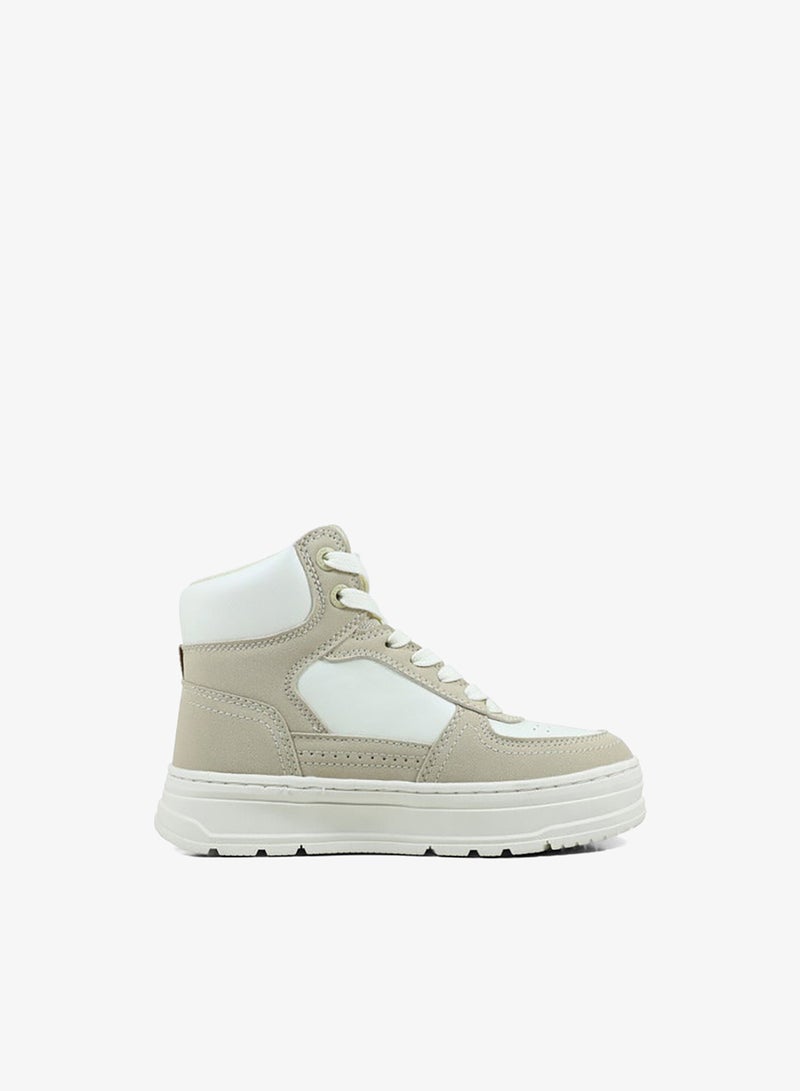 GAP Girls' PARADISE MID High Top Sneakers with Lace-Up Closure - GPK5242051620 - Image 1