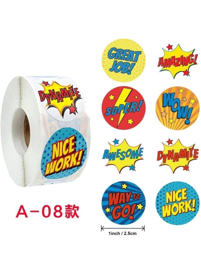 بريميفي 1500 قطعة ملصقات تحفيزية مقاس 1 بوصة - Image 3