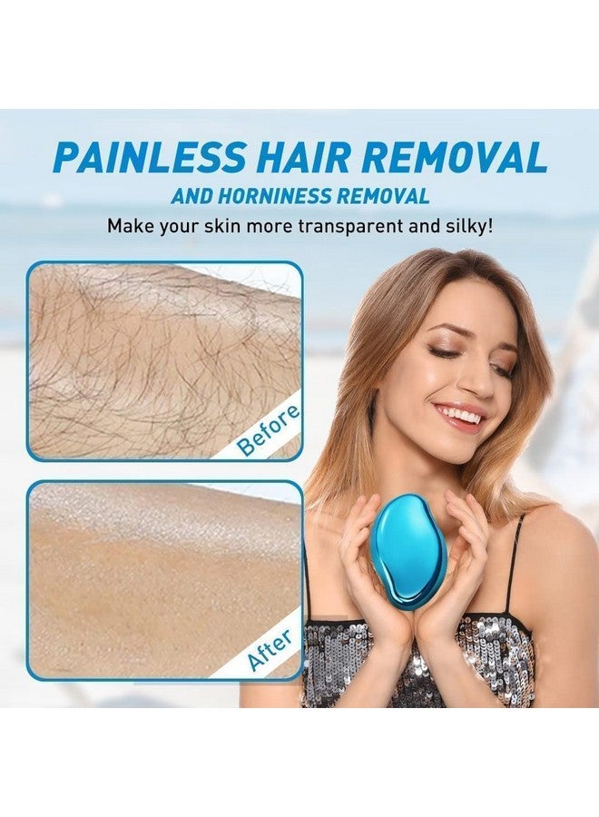 HETVIN Crystal Hair Remover| Body Hair Eraser for Women and Men| Painless, Washable & Reusable| Painless Hair Remover for Women| Crystal Hair Eraser Tool| Exfoliation Hair Remover Stone(Multicolor) - Image 5