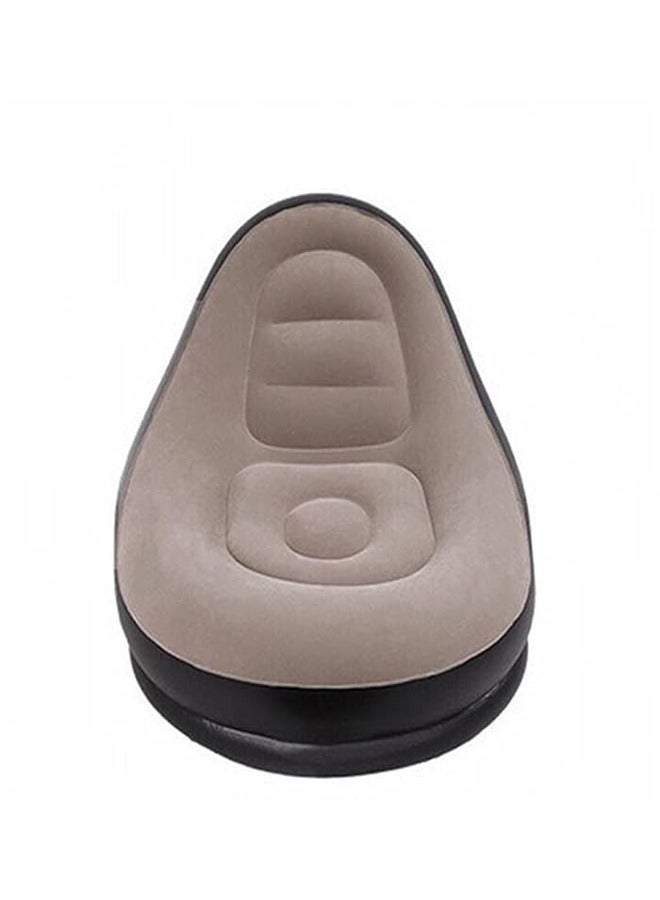 ATM Thickened Flocking Inflatable Sofa with Footstool Set – Versatile Lazy Sofa Bed for Indoor & Outdoor Use - 116x98x83 CM - 62x62x31 CM - Image 3