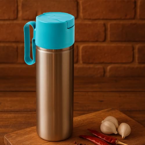 SUPERMOM Oil Pourer 1000ml – Stainless Steel with Anti-Drip Spout & Easy Grip Handle Dispenser for Cooking Oil, Vinegar, Ghee & Liquid Seasoning, Leakproof Kitchen Storage Bottle (Set of 1) - Image 2