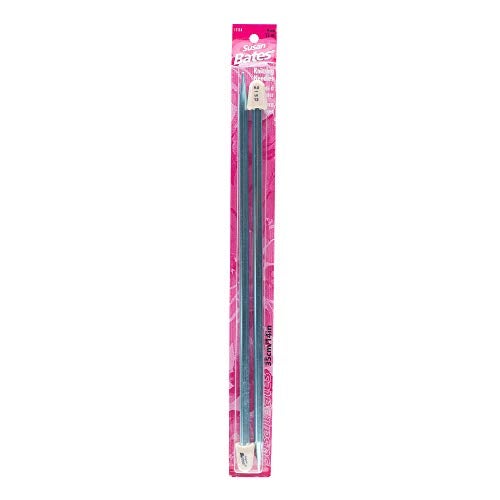 Susan Bates 11114-13 14-Inch Silvalume Single Point Knitting Needle, 9mm, Blue - Image 2