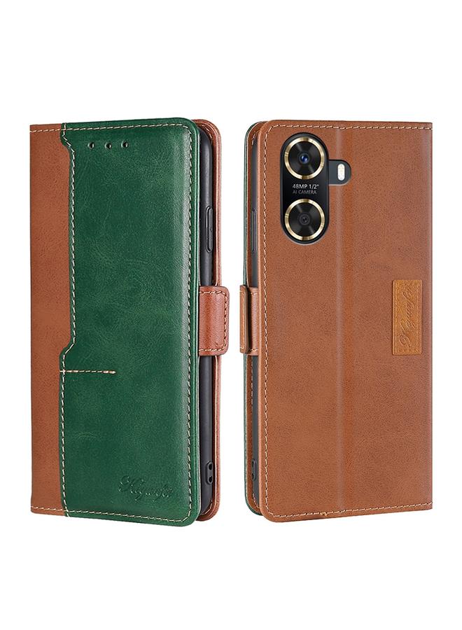 S-TOP Case For Huawei Enjoy 60 Contrast Color Side Buckle Leather Phone Case - Image 1