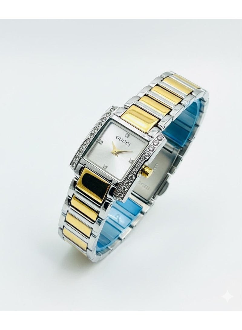 GUCCI watch gucci for women gold&silver&white