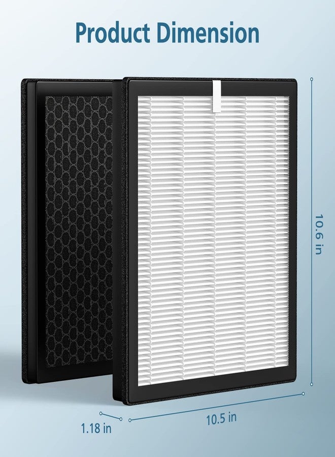 WILERDA G3 Replacement Filter, Compatible with AMEIFU G3 (Sferf-30) Air Purifier, VEWIOR A3 Air Purifier and Tailulu HQZZ-260, 3-in-1 HEPA Air Cleaner Filter, 2 Pack - Image 4