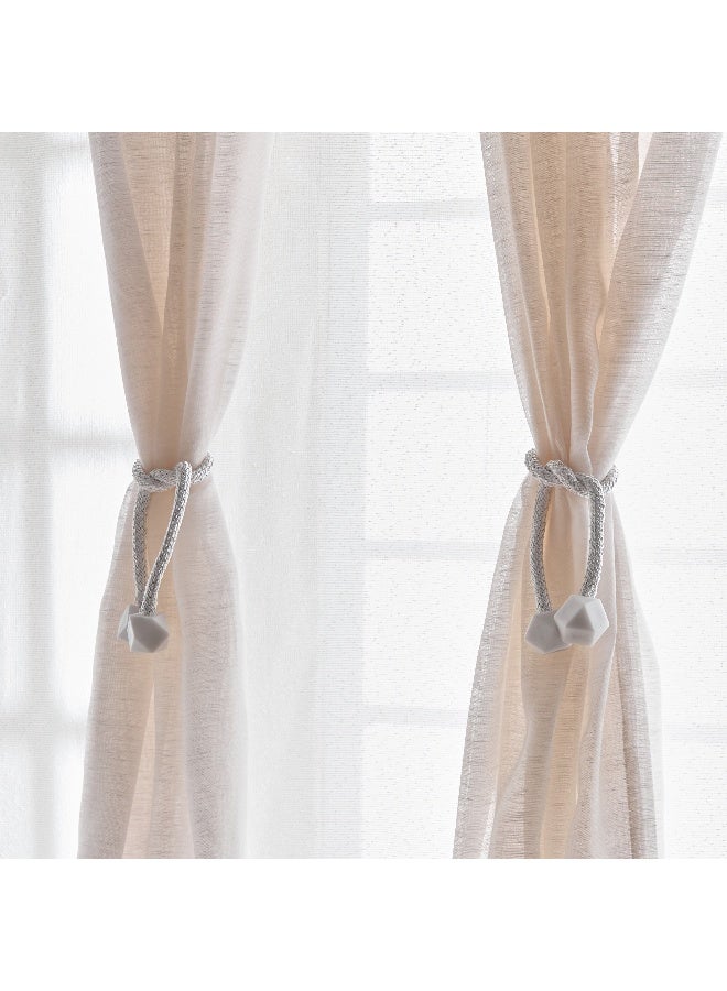 Home Box مجموعة ربط الستائر إميلي المذهلة المكونة من قطعتين - Image 1