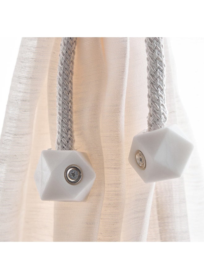 Home Box مجموعة ربط الستائر إميلي المذهلة المكونة من قطعتين - Image 3