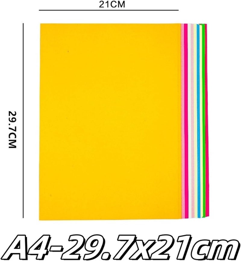 300pcs A4 A5 Colorful Double Sides Solid Color Folding Paper Multicolor Handmade DIY(A4) - Image 2