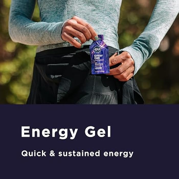 GU Energy Original Sports Nutrition Energy Gel, 8-Count, Vegan, Gluten-Free, Kosher, and Dairy-Free On-The-Go Energy for Any Workout, Raspberry Lemonade - Image 3