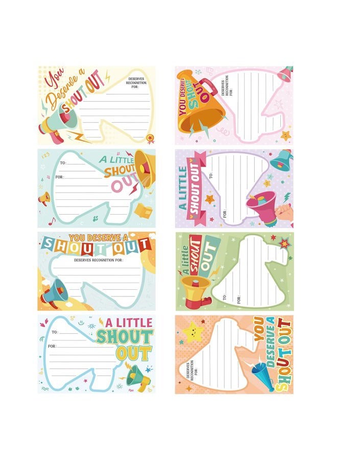 Funrous 200 Count Shout out Cards for Teachers Students Employees Office Staff Appreciation and Recognition Reward Cards Positive Appreciation Postcards for School Work Bulletin Board - Image 1