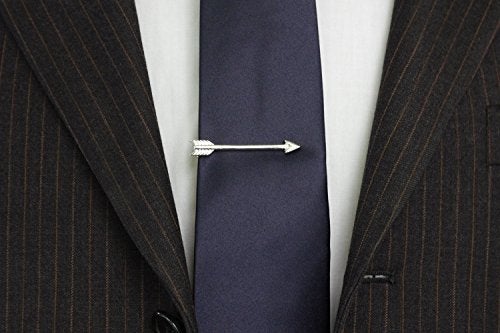 Salutto Tie Bar Mens Tie Clip Shirt Tie Bar Clip Arrow Shape - Image 2