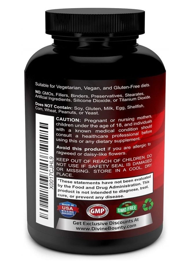 Divine Bounty - D-Mannose Capsules - 600mg D Mannose Powder per Capsule with Cranberry and Dandelion Extract to Support Normal Urinary Tract Health - 120 Veggie Capsules - Image 1