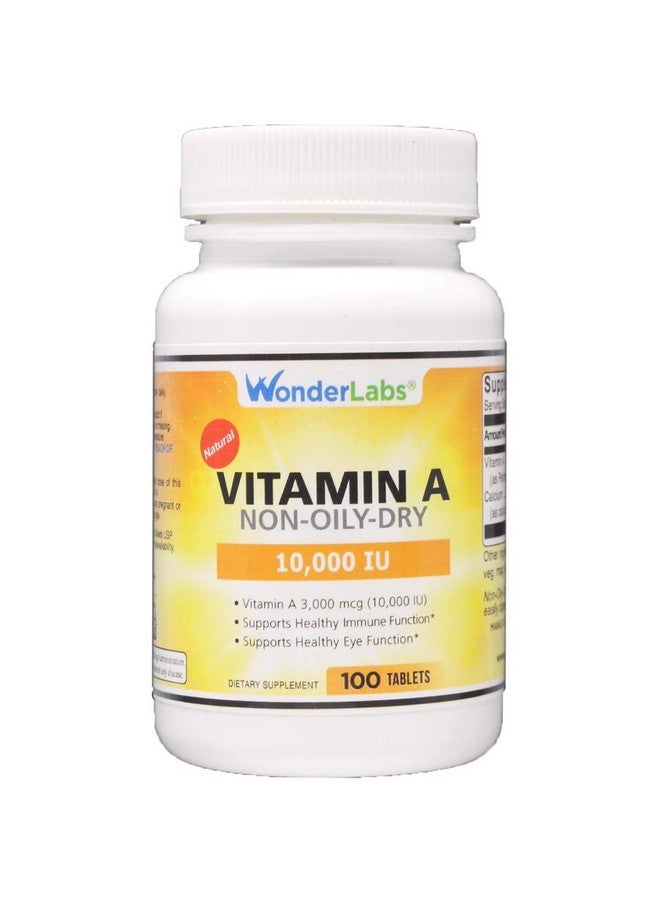 Wonder Laboratories Vitamin A 10,000 IU, as Palmitate, from Cod Fish Liver Oil - 100 Tablets - Image 1