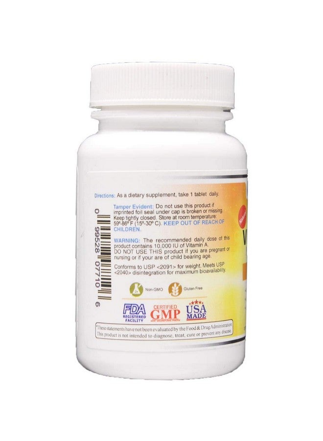 Wonder Laboratories Vitamin A 10,000 IU, as Palmitate, from Cod Fish Liver Oil - 100 Tablets - Image 3