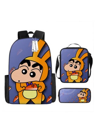 Crayon Shin-chan cartoon backpack primary and secondary school students' schoolbag large-capacity backpack printed satchel pen bag,2-Three-piece set (backpack + sack + pen bag) - pzsku/Z93B70C301C3E37FB2E78Z/45/_/1732781736/0cfa0b39-c9d6-455b-83c2-61befab48774