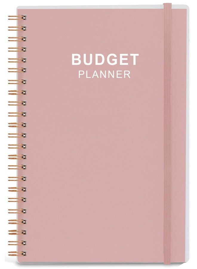 Nokingo Budget Planner - Monthly Finance Organizer with Expense Tracker Notebook to Manage Your Money Effectively, Undated Finance Planner/Account Book, Start Anytime, 1 Year Use, A5, Rose - Image 1