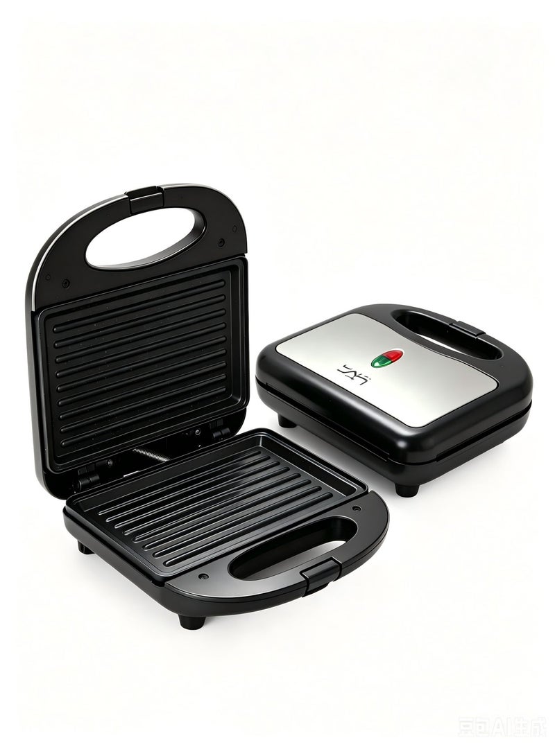 LAC LAICHY Sandwich Maker with Detachable Sandwich and Waffle Plates, 700-800W Electric Breakfast Grill, Non-Stick Grooved Plates, Indicator Light with Auto Cut-OFF,Easy Clean Toast & Panini Press for Home Kitchen - Image 5