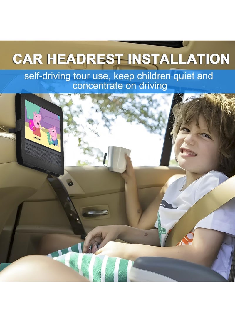 AROAQ Kids DVD Player, Mini Portable Rotatable DVD Player, Large Swivel Screen Rechargeable Video Player, Double Stereo Speaker Design DVD Player For Kids Boys Girls, (1pc) - Image 3