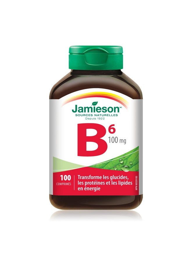 Jamieson Vitamin B6 (Pyridoxine) 100 mg, 100 tabs - Image 2