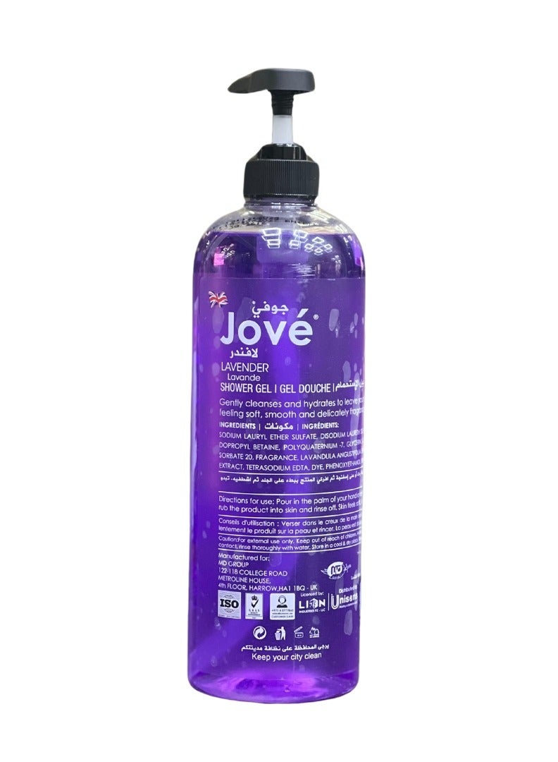 Jove Lavender Shower Gel 1L – Unwind and Revitalize with the Soothing Power of Lavender! - Image 2