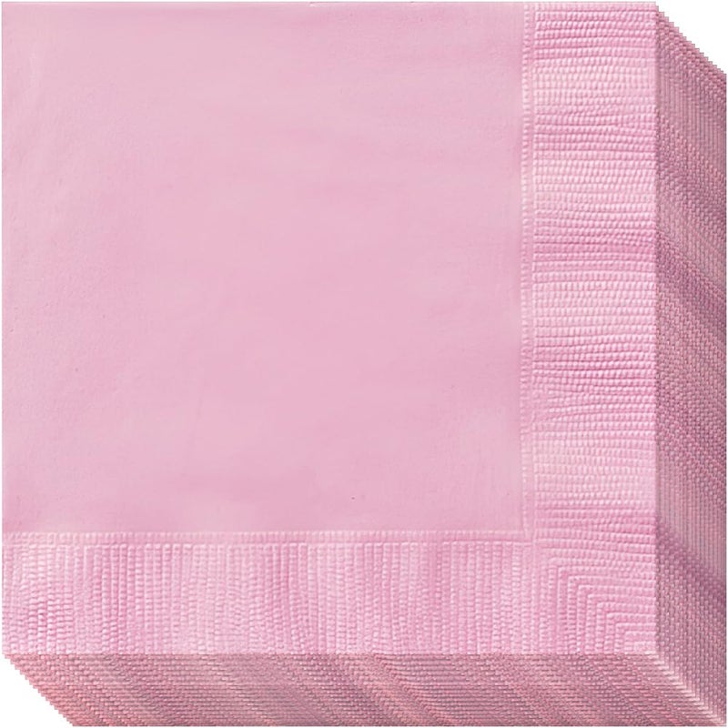 Charming Lovely Pink Luncheon Napkins 20Pack Durable Ultra Absorbent Perfect for Any Celebration