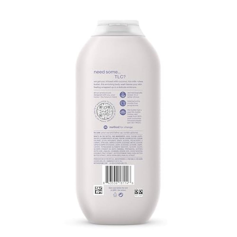 Method Body Wash, Simply Nourish, Shower Gel, Coconut, Rice Milk And Shea Butter Scent, Pack of 1, 532ml - Image 2