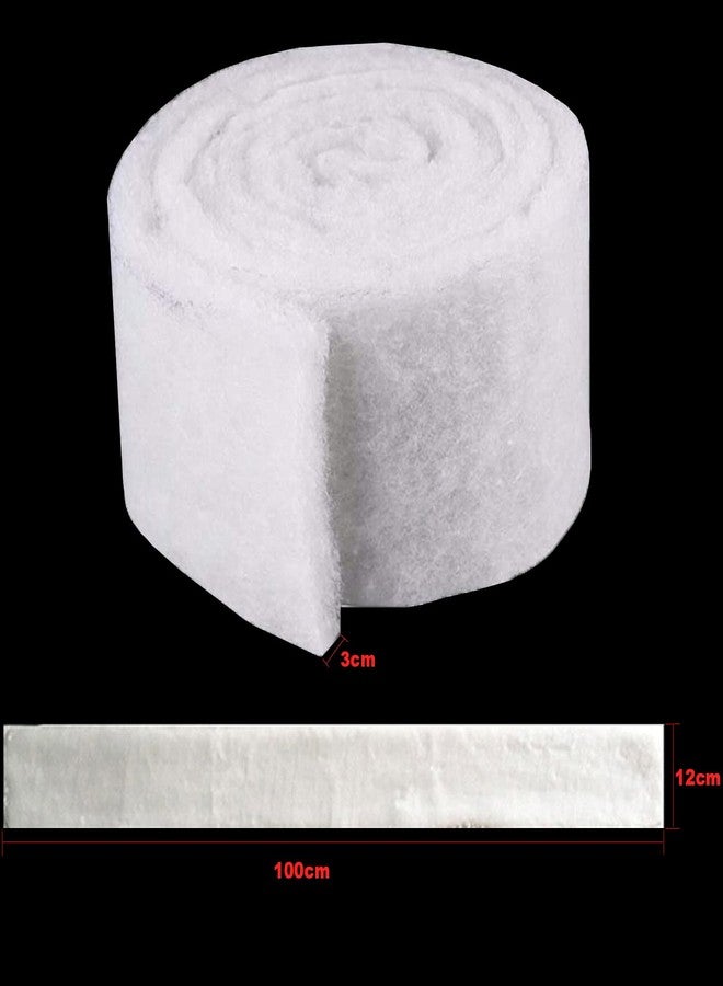 Bilindasly Aquarium Filter Sponge Foam Pad Biochemical Cotton Filter Foam Sponge Media Roll Pad Cut to Fit Aquarium Filter Fish Tank, Reticulated Small Pore 39.4"x 4.7" x 1.2" White - Image 2