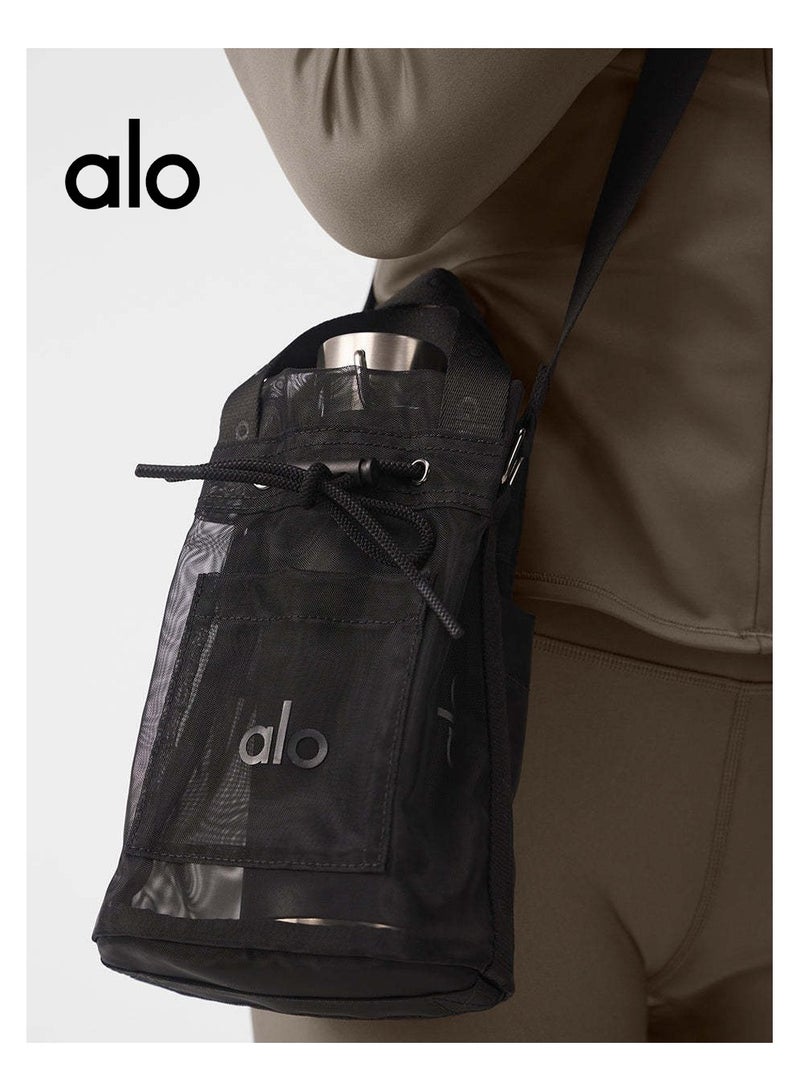 Alo Yoga alo yoga Crossbody Bucket Bag Black Casual Tote Portable outdoor shopping transparent storage bag - Image 1