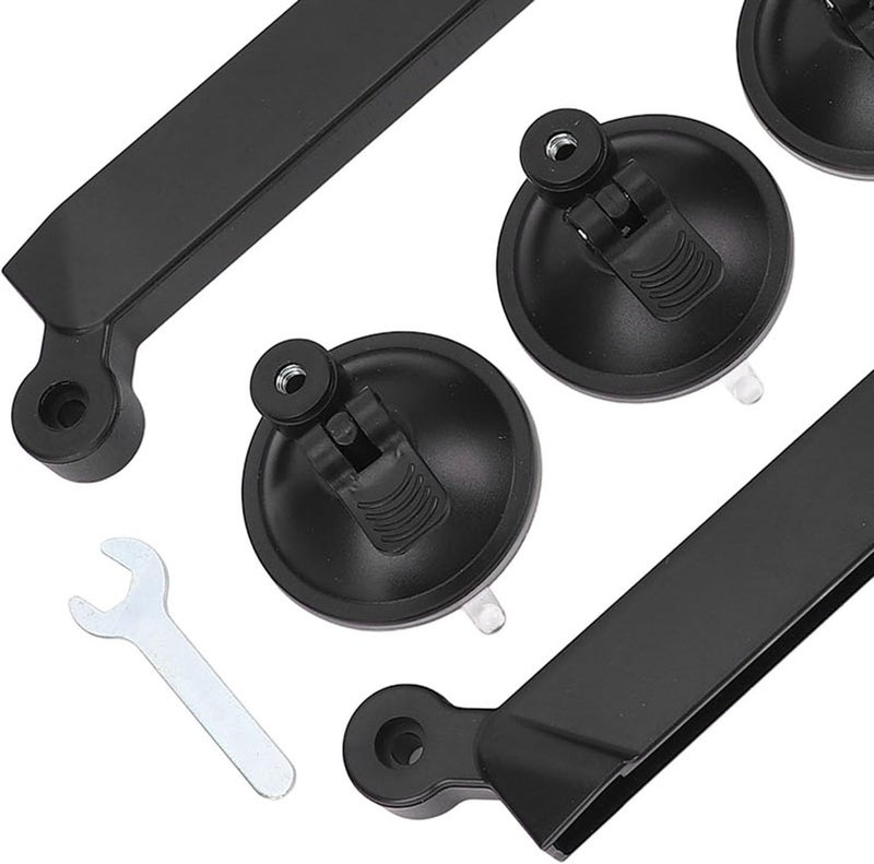 for RV Boat Car and Vehicle Windshield or Sunroof Installation - Satellite Sunroof Suction Cup Mount Compatible with Mini Dish Antennae - ABS Mounting Bracket with 4 Suction Cups. - Image 3