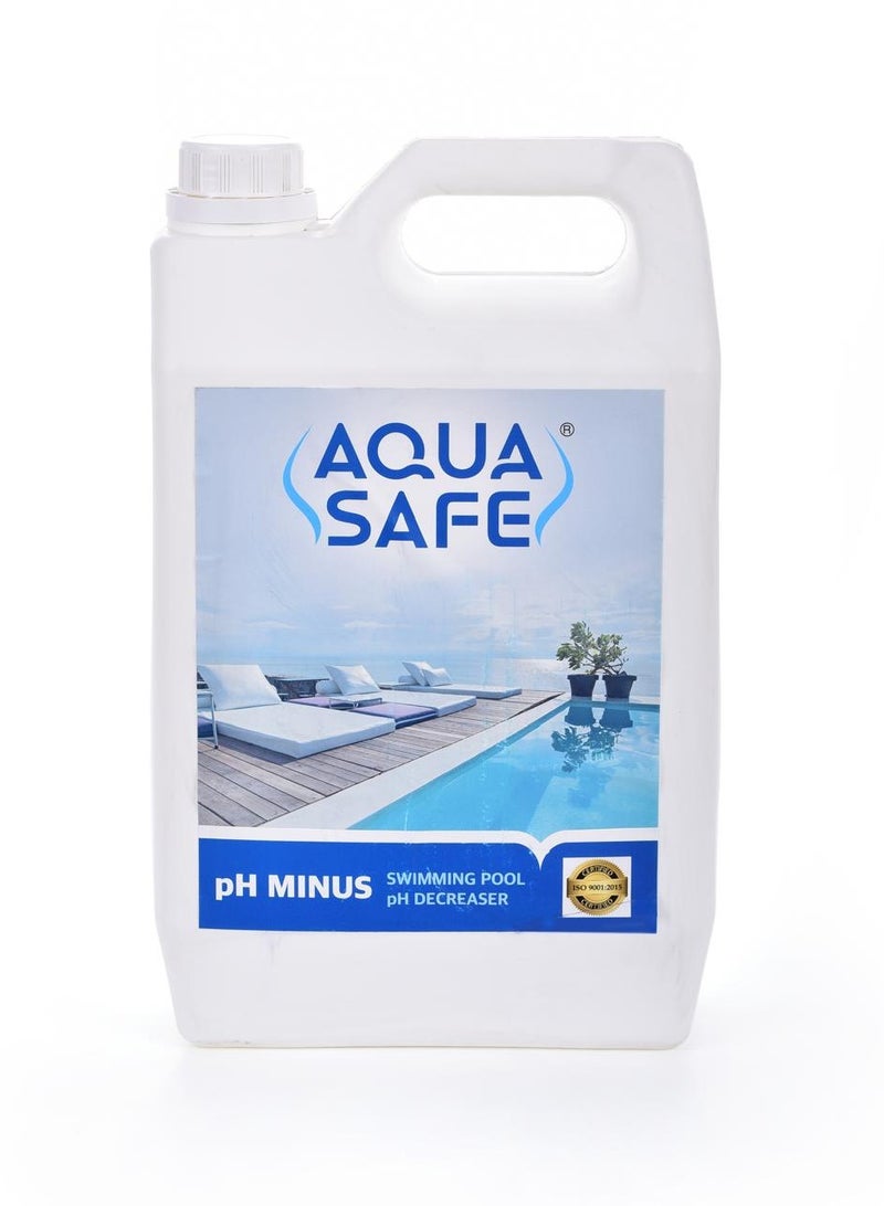 Aqua كيمياء حمام السباحة أكوا سيف pH ناقص، 5 لتر - Image 1