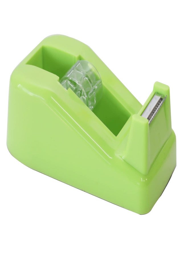 QILIMA Heavy Duty Desktop Tape Dispenser Non-Skid Base, for Packaging in Office, Flower Shop,Cake Shop,Green - Image 1