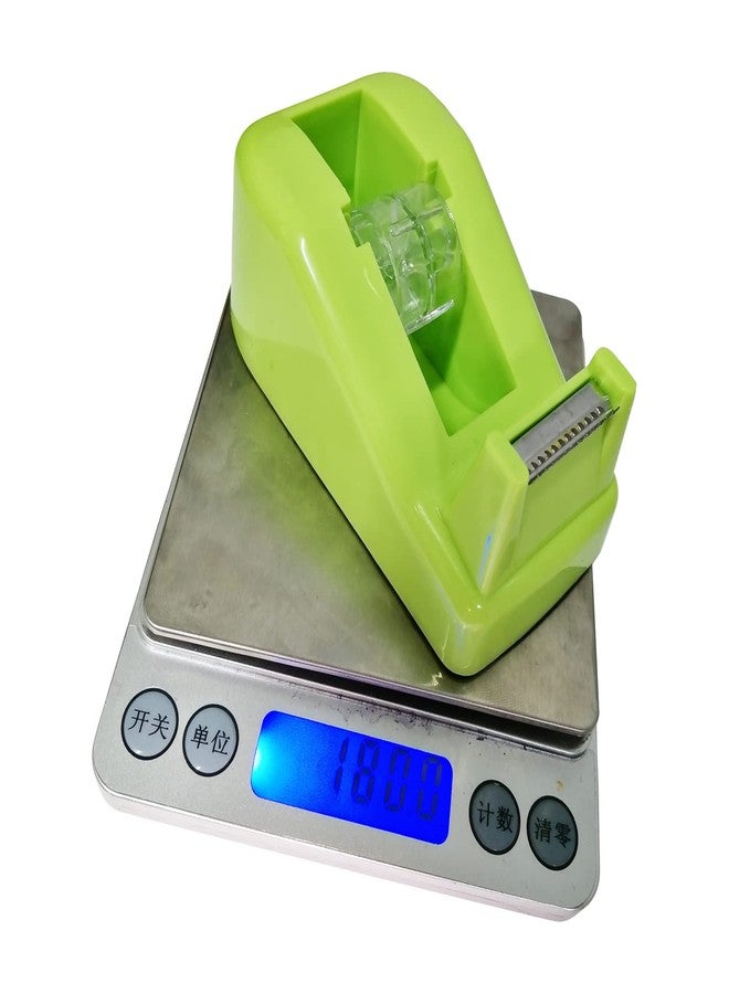 QILIMA Heavy Duty Desktop Tape Dispenser Non-Skid Base, for Packaging in Office, Flower Shop,Cake Shop,Green - Image 5
