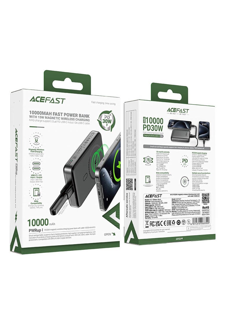 ACEFAST Magnetic Fast Wireless Charge Power Bank M10 PD30W 10000mAh - Image 3