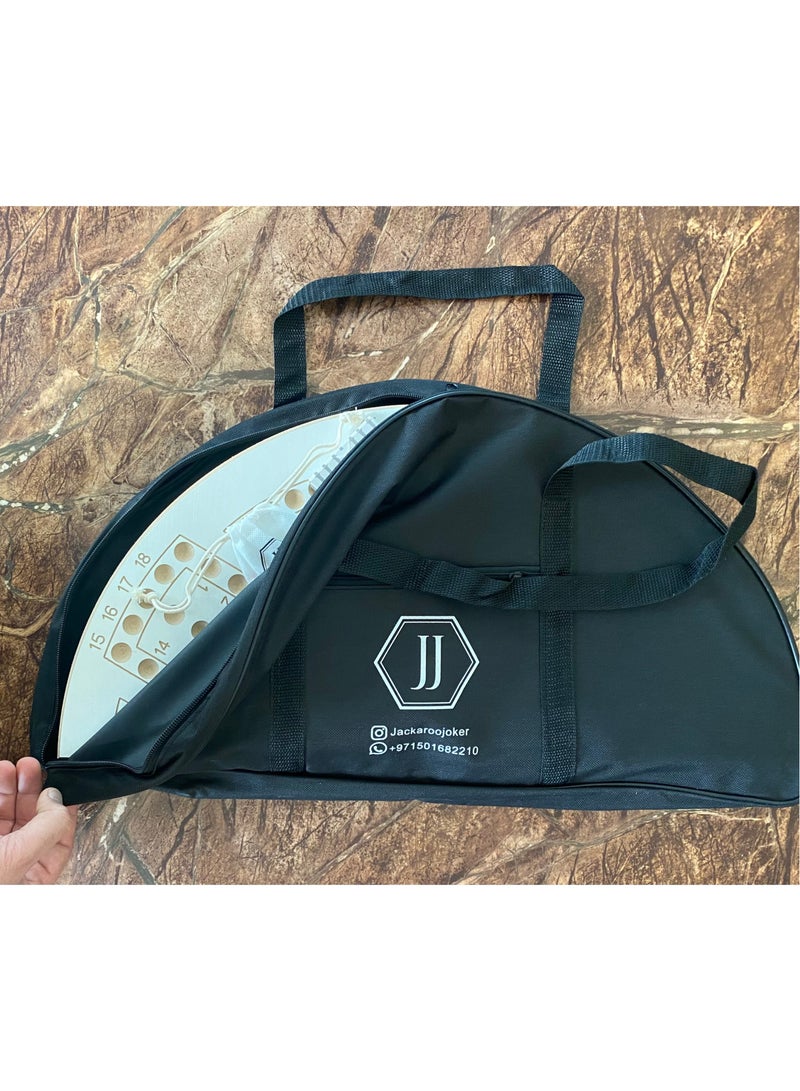 جاكارو جوكر لعبة لوحية جاكاروا جوكر لـ 4 أو 6 لاعبين باللون الأبيض مع بطاقات جاكاروا وكرات - Image 2