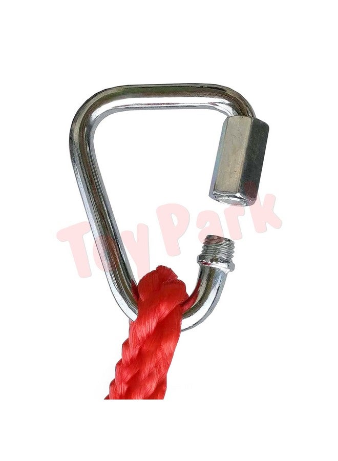 Toy Park Triangle Rings Set of 2 with Delta Quick Links - Monkey bar Rings (Red) - Image 4