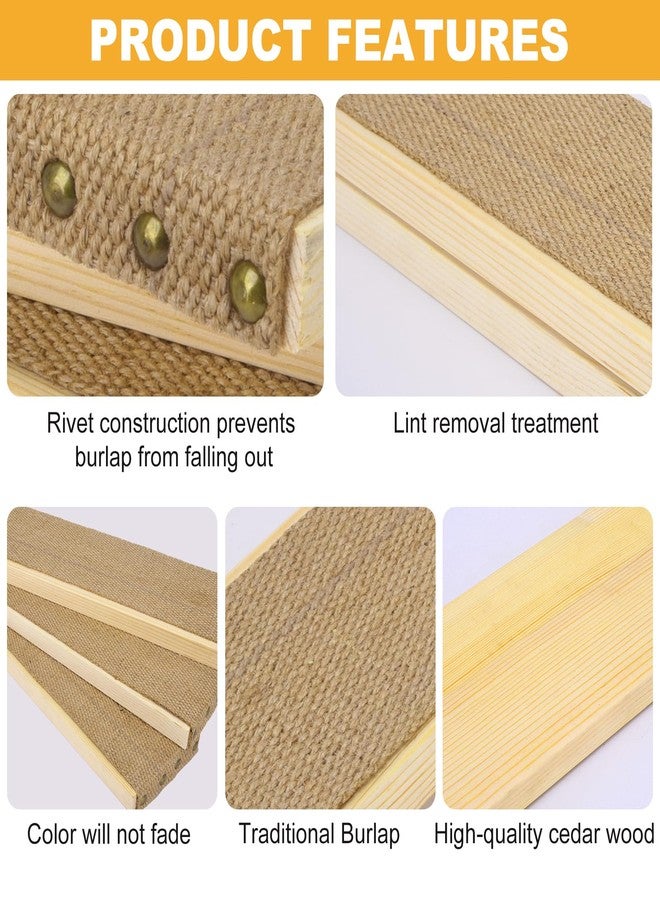 avvkfcmn 3 Pcs Bagel Boards for Baking Bagels, Pine Wood with Burlap, 16.1 inches L x 3.5 inches W - Essential Baking Tools for Beginners and Experts, Great Gift for Home Bakers and Professionals - Image 4