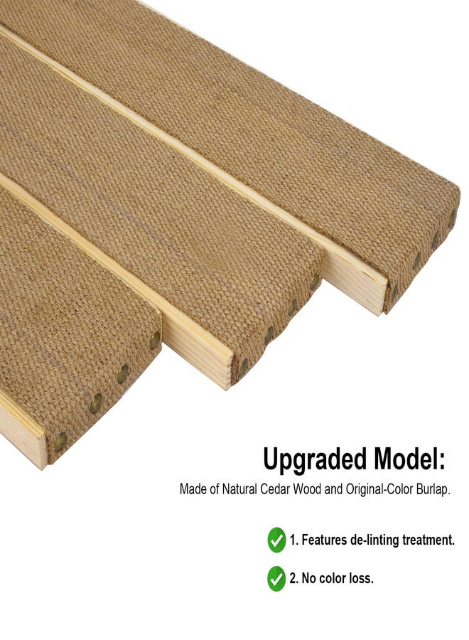 avvkfcmn 3 Pcs Bagel Boards for Baking Bagels, Pine Wood with Burlap, 16.1 inches L x 3.5 inches W - Essential Baking Tools for Beginners and Experts, Great Gift for Home Bakers and Professionals - Image 2
