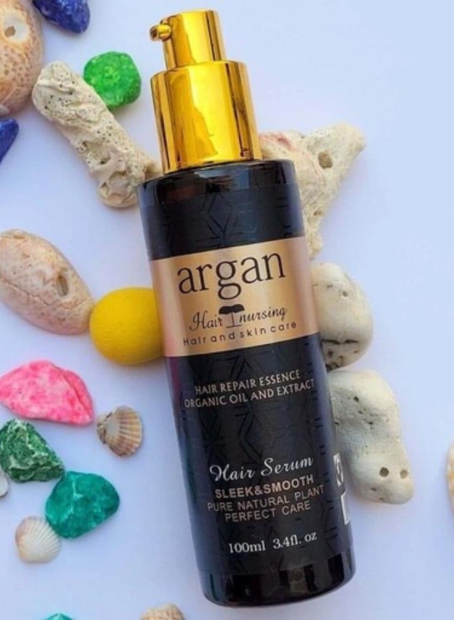 أرغان سيروم الشعر للعناية بالشعر وفروة الرأس، العناية بالشعر، أنيق وسلس، نبات طبيعي نقي، رعاية مثالية 100 مل - Image 4