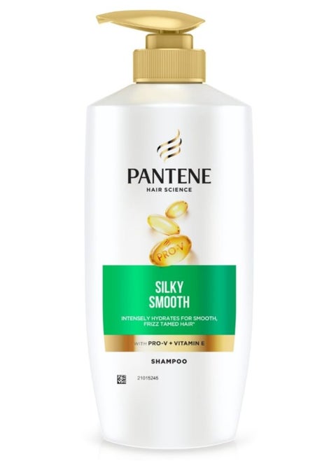 Advanced Hairfall Solution, Silky Smooth Care Shampoo, Pack of 1, 650ML, Green
